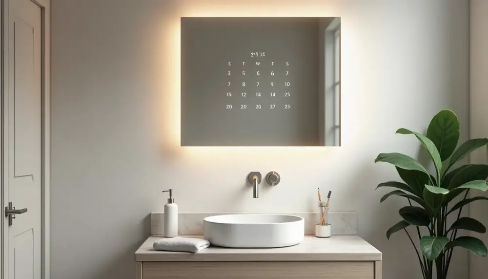Mit dem smart mirror kalender startest Du perfekt organisiert in den Tag