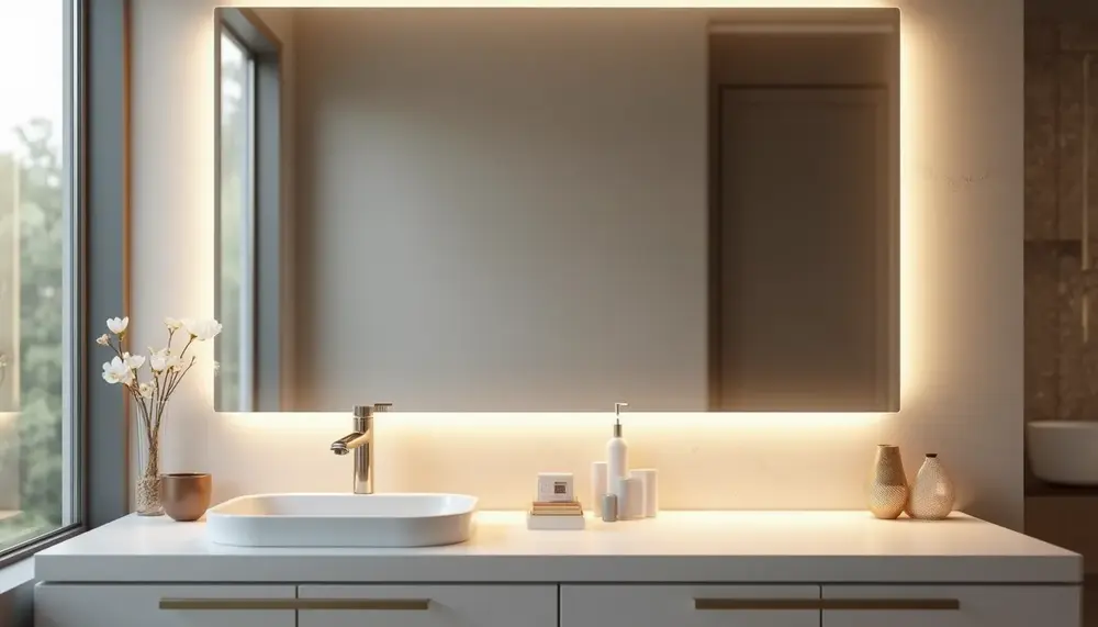 smart mirror kiosk im Badezimmer: Innovation für mehr Komfort